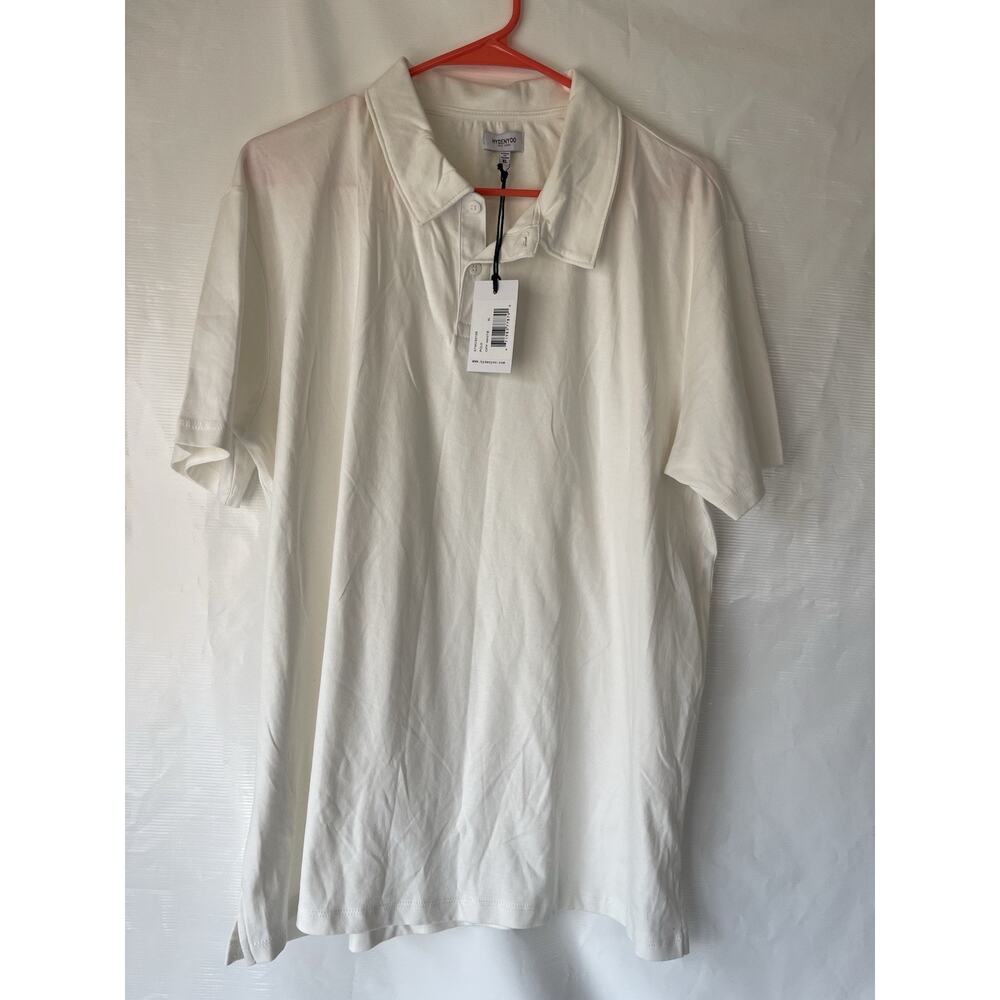 Hyden Yoo New York Polo Shirt Designer Off-White Cotton Soft Men's XL